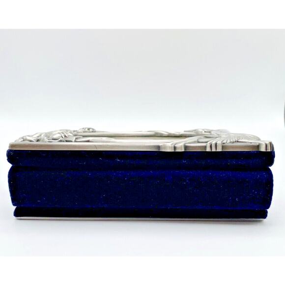 Photo Album Pewter Finish Anniversary Frame Holds 80 4x6 Photos Wedding Gift - Picture 3 of 10